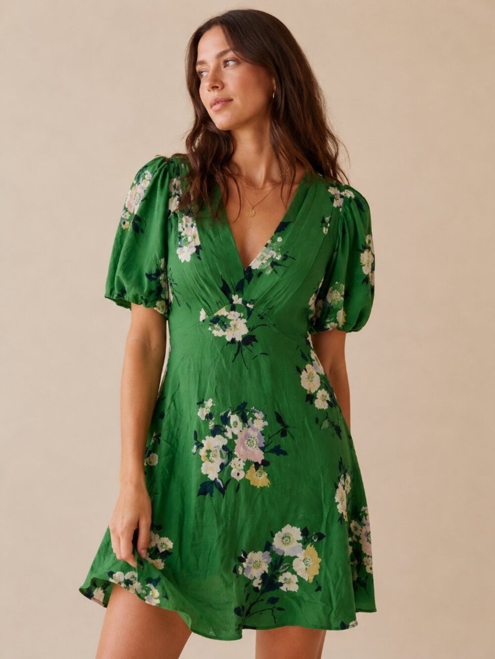 FREE PEOPLE Neon Garden Floral Mini Dress Size 2 NWT